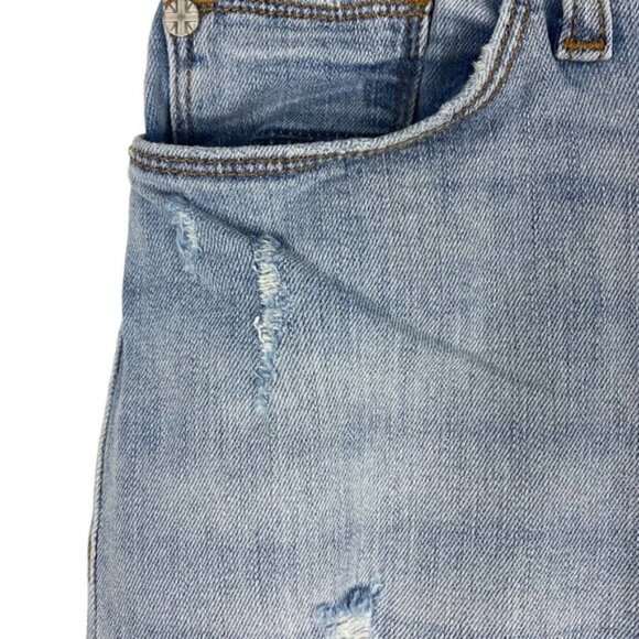 Hudson Blue Light Wash Natalie Midrise Ankle Super Skinny Distressed Jeans 29 - Picture 9 of 14